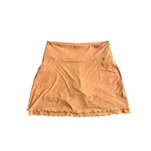 Peter Millar Large Neo Orange Golf Summer UPF 50+ Skirt Pockets